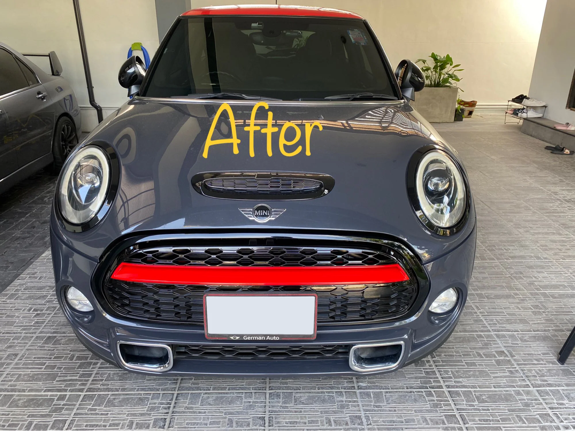 Gloss Black GP3 Front Bumper Grill Kit for Gen 3 MINI - Image 4