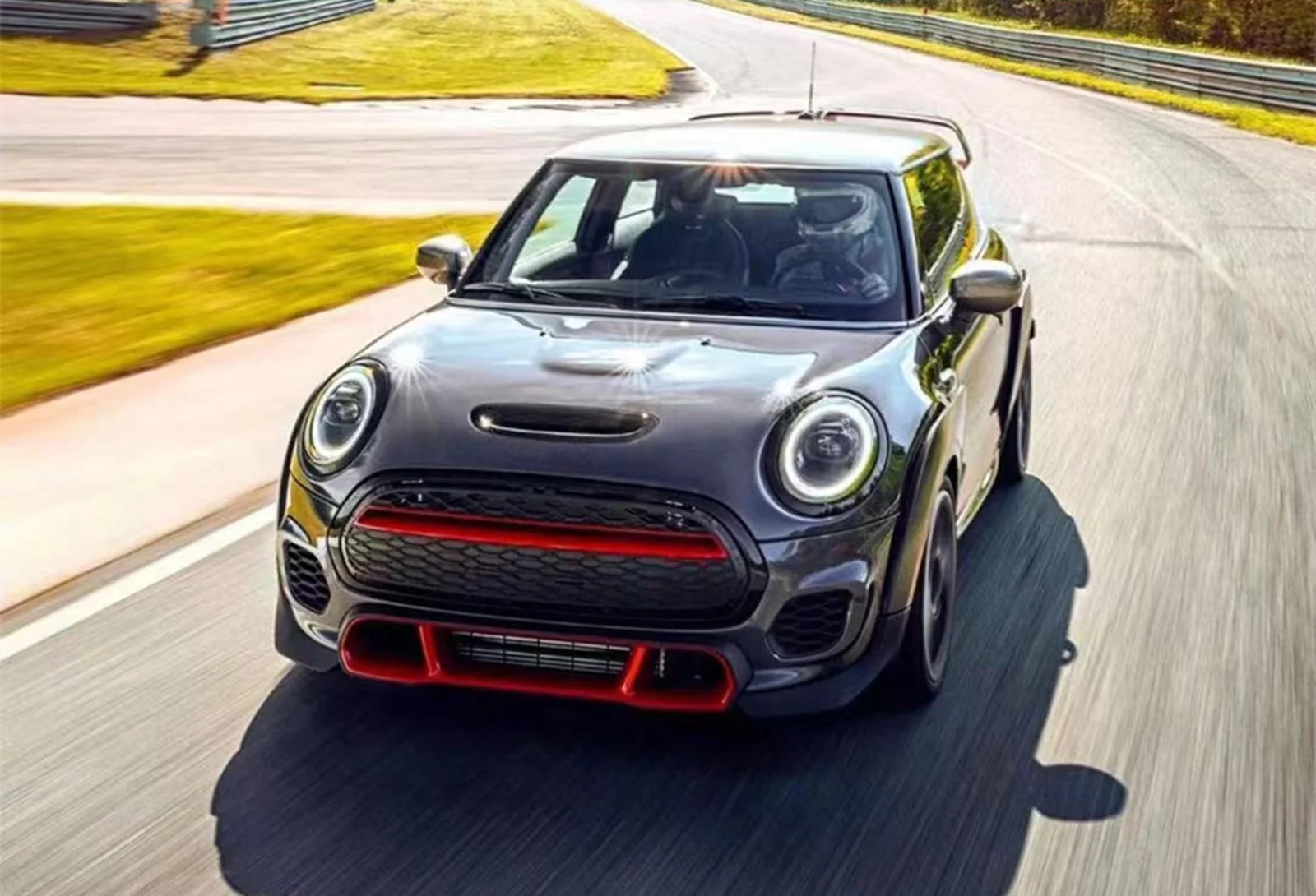 Gloss Black GP3 Front Bumper Grill Kit for Gen 3 MINI - Image 7