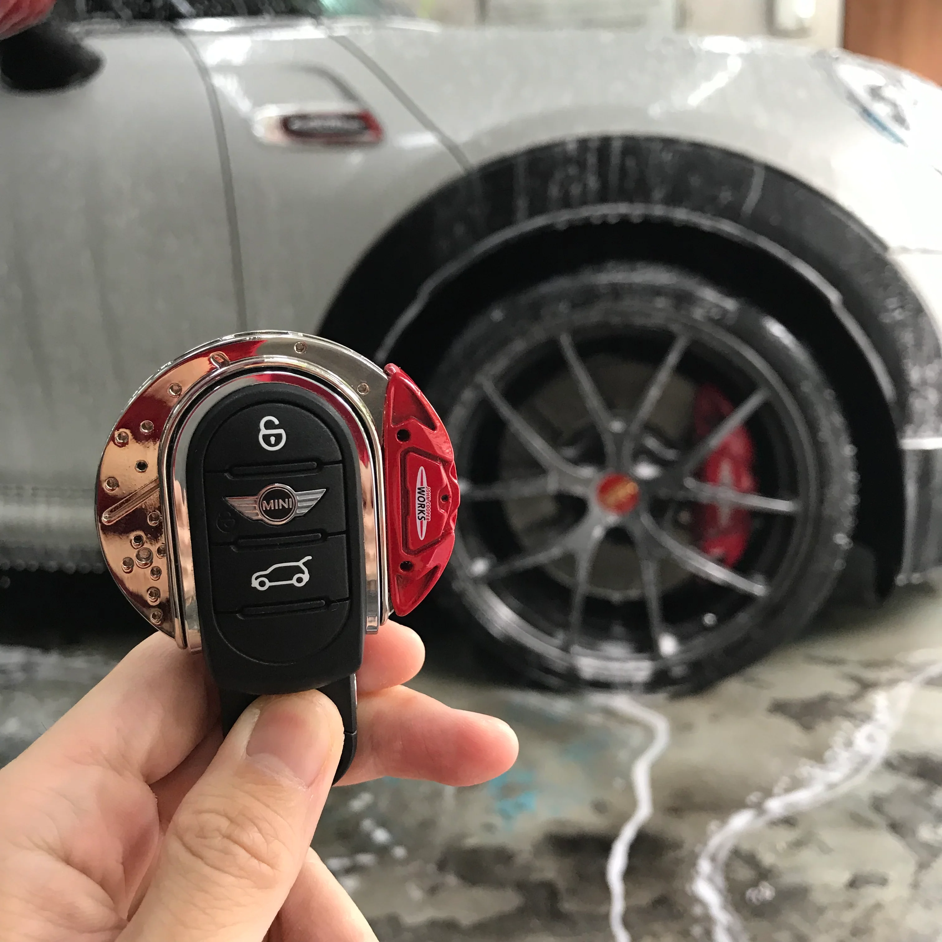 🏎️ JCW Brake Caliper Design Key Fob Case in Alloy Metal - Image 5