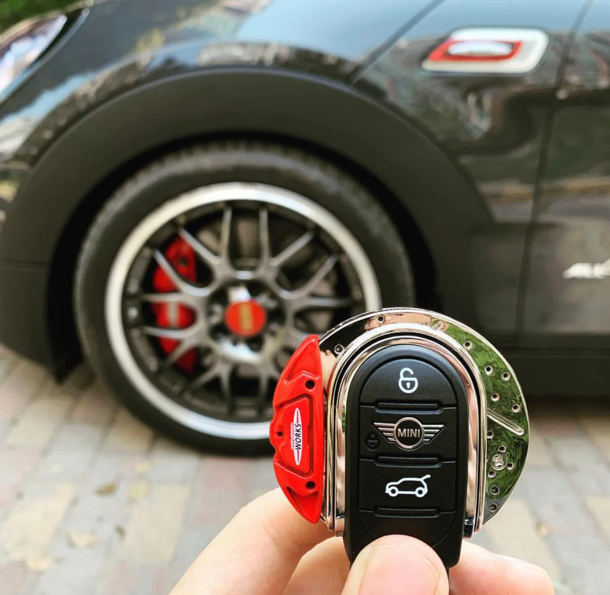 🏎️ JCW Brake Caliper Design Key Fob Case in Alloy Metal - Image 8