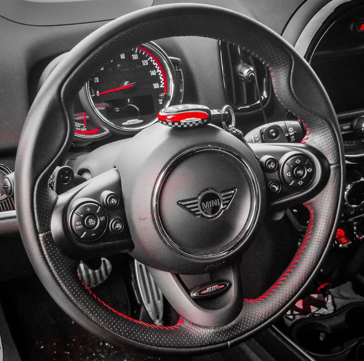 🏁 John Cooper Works Design Key Fob Case in Alloy Metal - Image 17