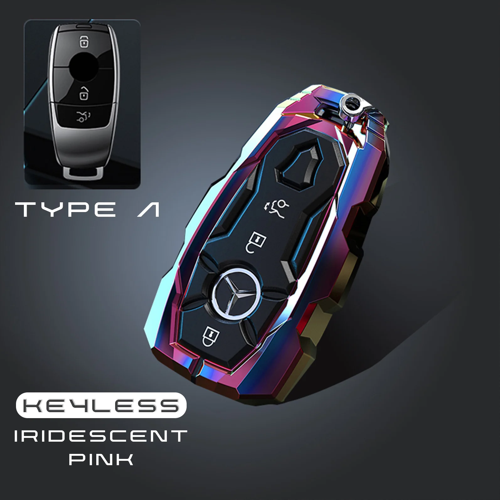 Mercedes Benz AMG Alloy Metal Key Case *Keyless* - Image 7