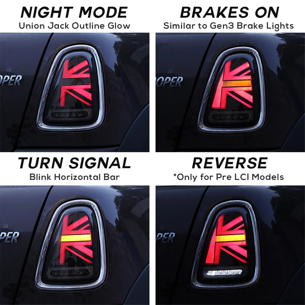MINI GEN 2 Union Jack Tail Lights *2020 FACE LIFT* - Image 5
